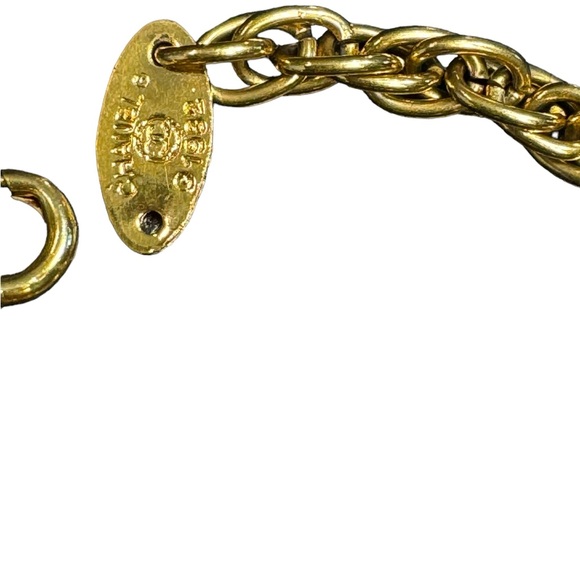 CHANEL VINTAGE RARE MULTI LOGO CHARM BRACELET - Picture 3 of 16